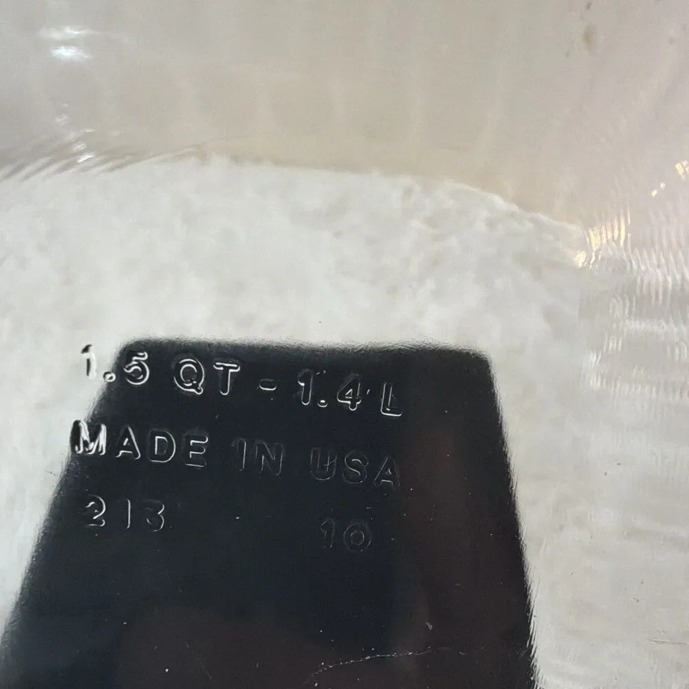 PYREX 213 Clear Glass 1.5 Qt Loaf Pan Baking Dish Made in USA